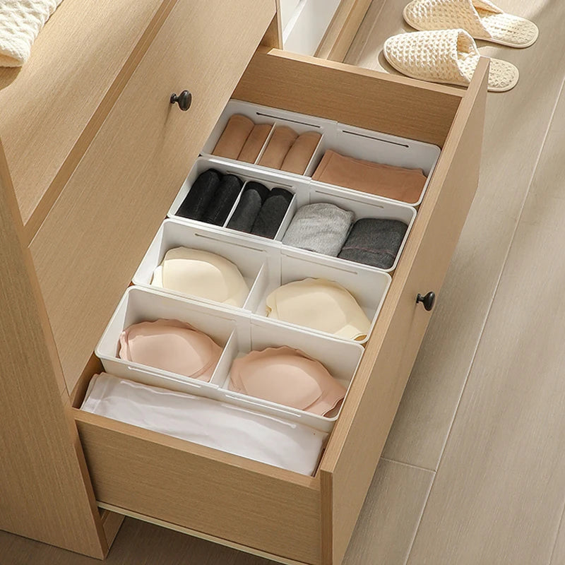 Extendable Drawer Organizer with Adjustable Dividers – Multi-Purpose Storage Box for Home, Office & Kitchen