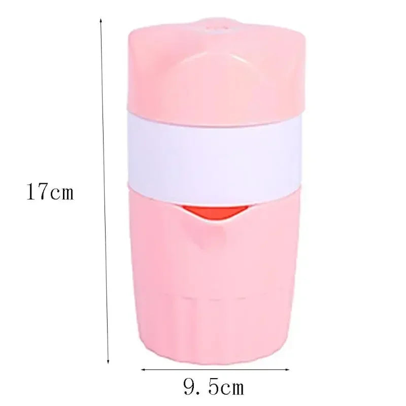 Large Caliber Manual Juicer, Portable Citrus Fruit Squeezer Cup for Orange, Lemon & Multi-Fruit Juice