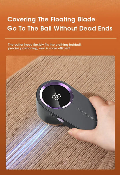 Electric Lint Remover with Digital Display – Multifunction Pellet and Fluff Remover Clothes Shaver for Sweaters