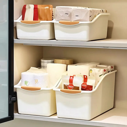 2/3PCS Plastic Under Sink Organizer with Wheels – Rolling Storage Bins for Kitchen Cabinet & Bottle Organization