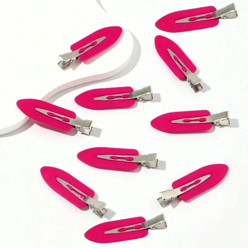 10-Piece No-Bend Seamless Hair Clips Set for Women and Girls, Crease-Free Bangs Barrettes for Makeup, Face Washing, and Hair Styling Accessories