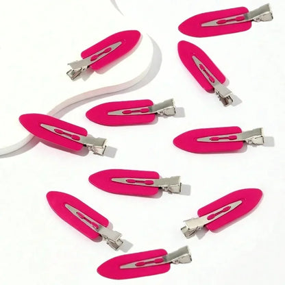 10-Piece No-Bend Seamless Hair Clips Set for Women and Girls, Crease-Free Bangs Barrettes for Makeup, Face Washing, and Hair Styling Accessories
