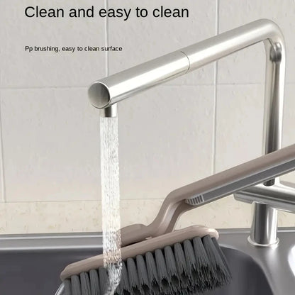 Multipurpose Bathroom Tile Floor Gap Cleaning Brush Rotating Crevice Brushes with Dead End Strong Bristles Cleaning Supplies
