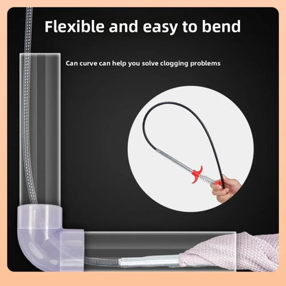 Sewage Pipe Cleaning Tool Drain Unclogger – Professional Pipe Plunger Drain Clog Remover for Clogged Toilets
