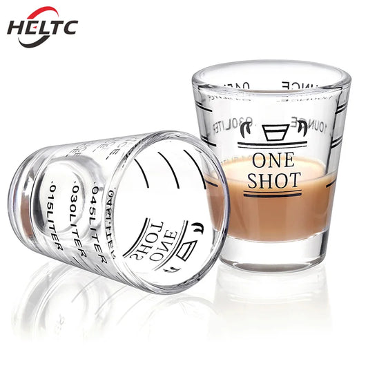 30ML Glass Measuring Cup with Scale – Shot Glass Measuring Cup for Baking, Kitchen, and Bar Use