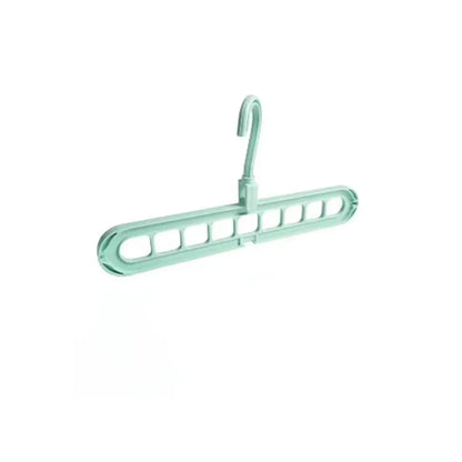 Solid Wood Multi-Hook Clothes Hanger – Vintage Wooden Organizer with 8 Hooks for Underwear & Accessories