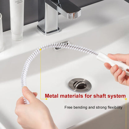Pipe Dredging Brush – Flexible Drain Cleaner for Bathroom Hair, Sink & Sewer Clog Removal