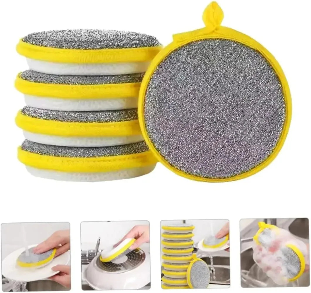 Dishwashing Sponge Reusable Washable – Double-Sided Magic Sponge for Kitchen Cleaning