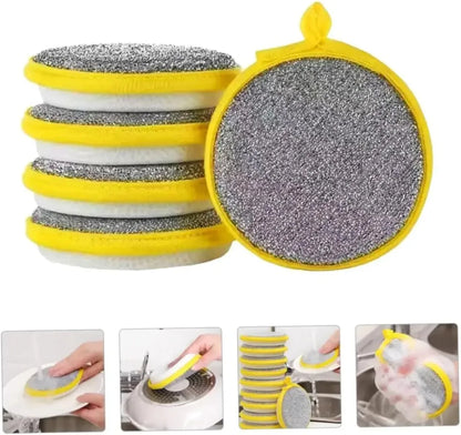 Dishwashing Sponge Reusable Washable – Double-Sided Magic Sponge for Kitchen Cleaning