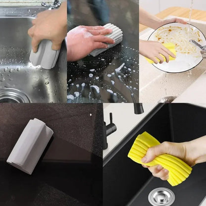 Car Damp Clean Duster Sponge – Reusable Eraser Brush for Auto, Blinds, Kitchen, and Window Cleaning