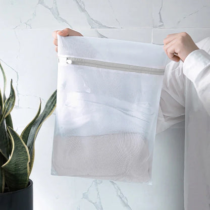 Mesh Laundry Bags for Delicates, Reusable Zippered Lingerie Wash Bags Set for Underwear and Clothes Protection
