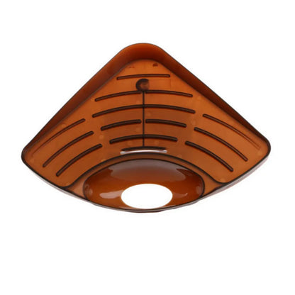 Multifunctional Kitchen Sink Triangle Storage Rack – Sponge Drainage Shelf & Utensil Organizer