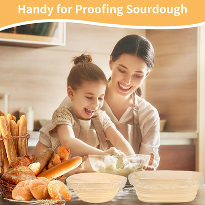 Bowl Covers Bread Proofing Covers – Reusable Elastic Food Covers for Baking, Sourdough, and Meal Prep