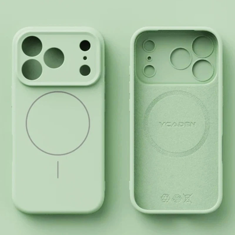 Magnetic Original Liquid Silicone For Magsafe Phone Case For iPhone 17 & 16 Series Skin Feel Soft Cover