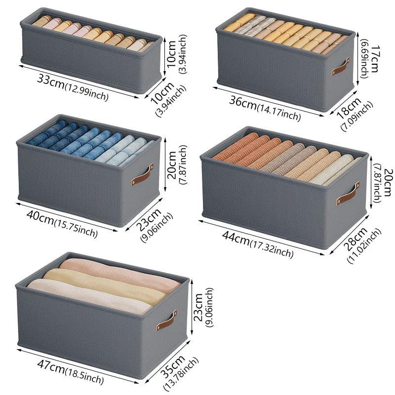Oxford Fabric Storage Basket – Uncovered Clothing & Toy Organizer Box for Bedroom & Cabinet