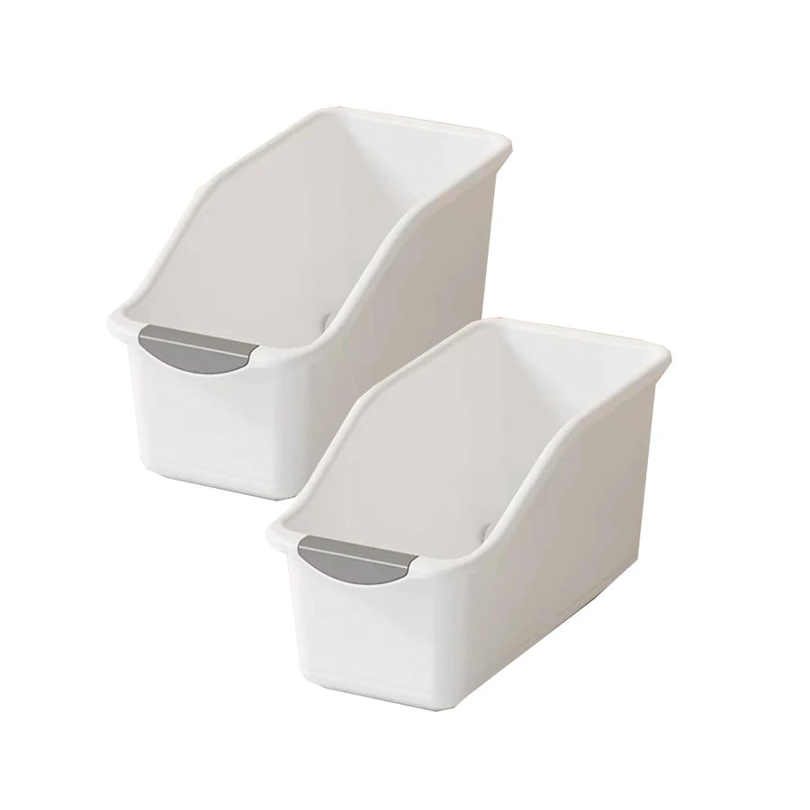 2/3PCS Plastic Under Sink Organizer with Wheels – Rolling Storage Bins for Kitchen Cabinet & Bottle Organization
