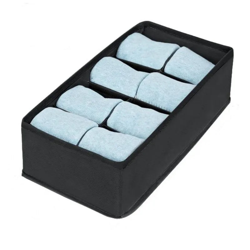Underwear Drawer Organizer Box – Bra, Socks & Clothes Storage for Cabinet, Closet & Wardrobe