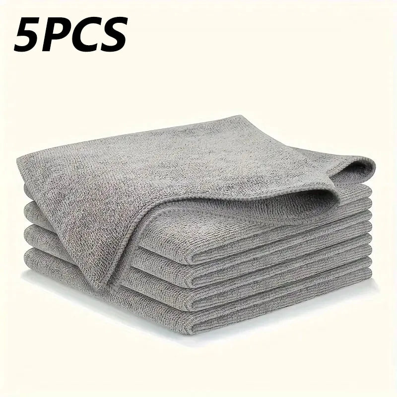 Thickened Microfiber Cleaning Cloths – Lint-Free Reusable Absorbent Towels for Car Windows and Household Cleaning