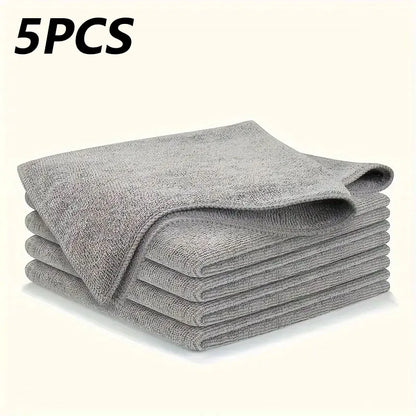 Thickened Microfiber Cleaning Cloths – Lint-Free Reusable Absorbent Towels for Car Windows and Household Cleaning