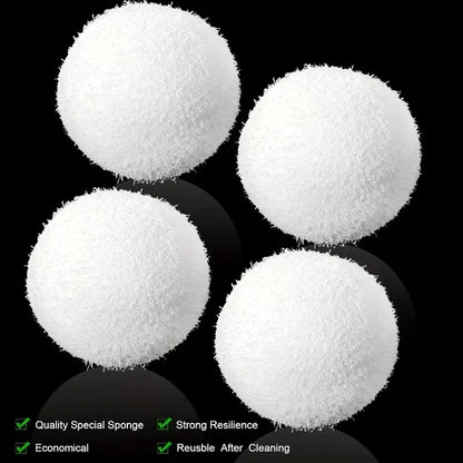 Reusable 3-Inch Oil Absorbing Sponge Cleaning Balls – Floating Pool Filters for Pools, Hot Tubs, and Spas