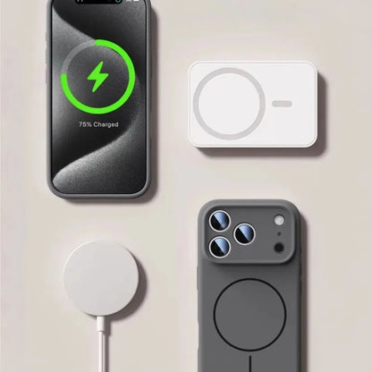 Magnetic Original Liquid Silicone For Magsafe Phone Case For iPhone 17 & 16 Series Skin Feel Soft Cover