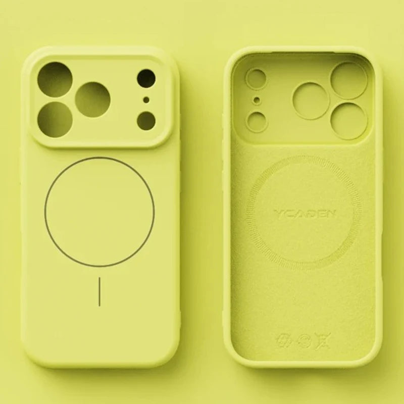 Magnetic Original Liquid Silicone For Magsafe Phone Case For iPhone 17 & 16 Series Skin Feel Soft Cover