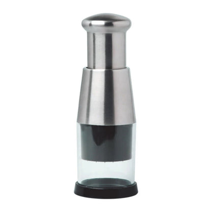 Stainless Steel Manual Hand Chopper – Mini Garlic Chopper Vegetable Slicer Mincer Crusher for Garlic, Ginger, Herbs, and Nuts