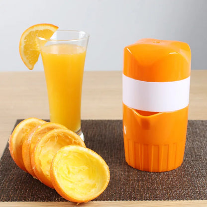 Large Caliber Manual Juicer, Portable Citrus Fruit Squeezer Cup for Orange, Lemon & Multi-Fruit Juice