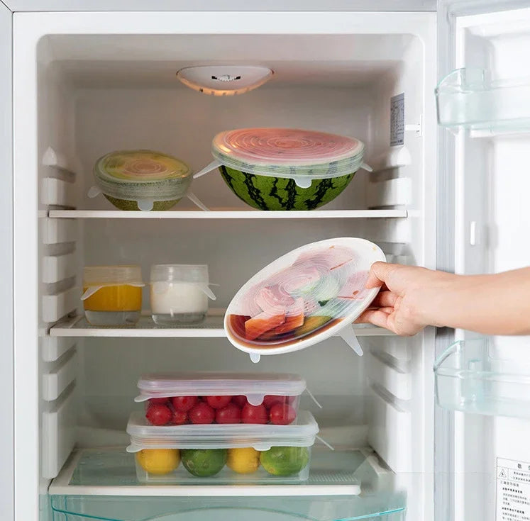 Silicone Stretch Lid – Reusable Food Cover Sealed Bowl Storage Kitchen Accessory