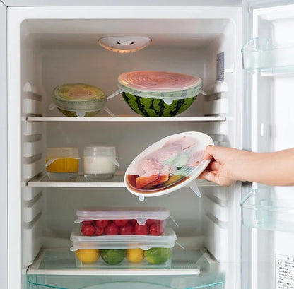 Silicone Stretch Lid – Reusable Food Cover Sealed Bowl Storage Kitchen Accessory