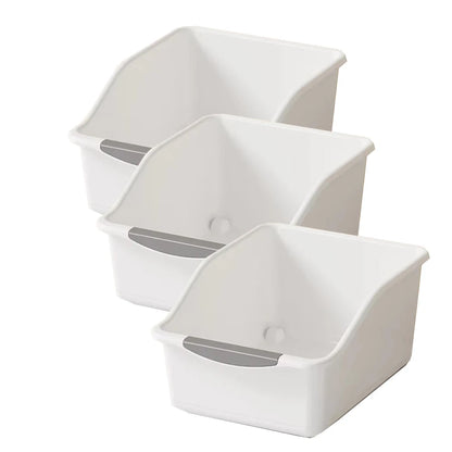 2/3PCS Plastic Under Sink Organizer with Wheels – Rolling Storage Bins for Kitchen Cabinet & Bottle Organization