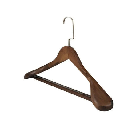 Wide Shoulder Wooden Clothes Hanger – Heavy-Duty Suit & Coat Hanger for Wardrobe Storage
