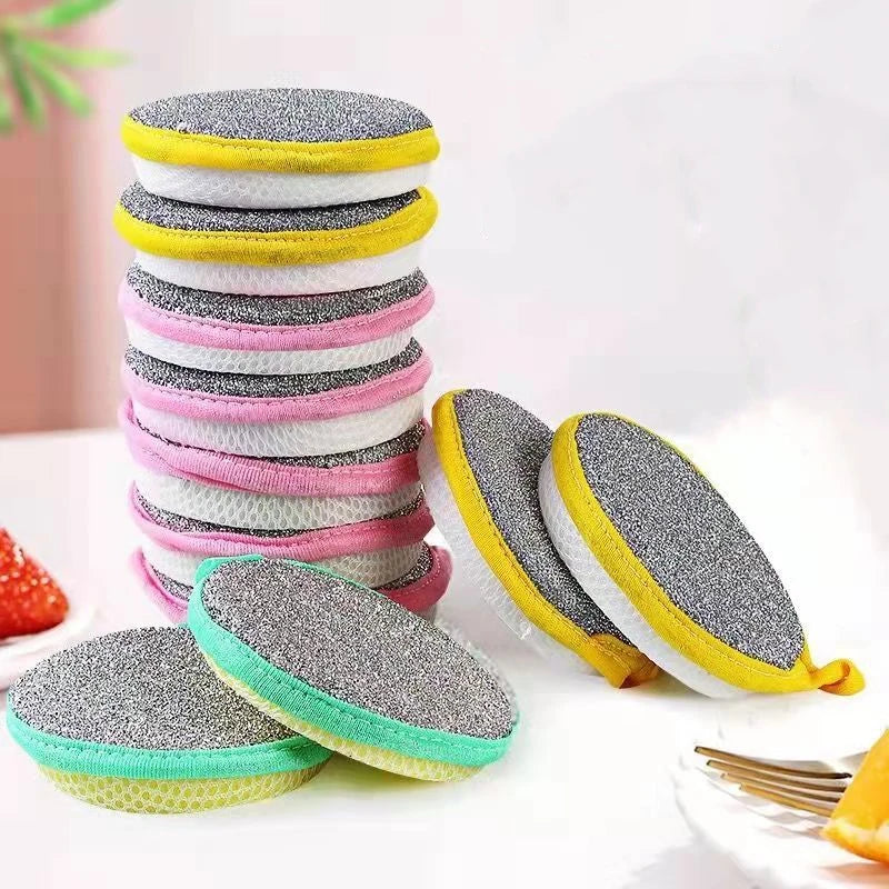 Double-Sided Dishwashing Sponge – Reusable Dish Wash Sponge for Pans, Pots, and Kitchen Cleaning
