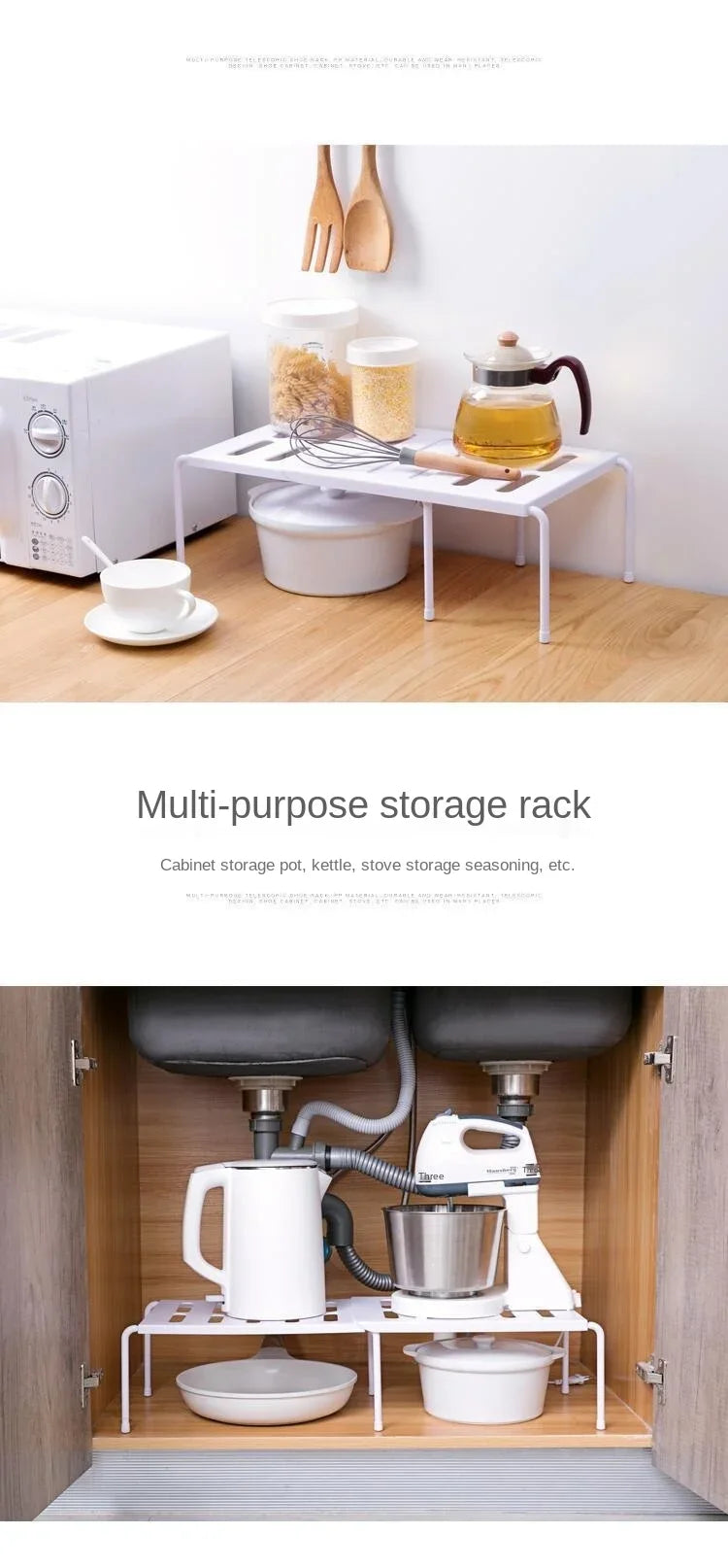 Adjustable ABS Shoe Rack Organizer, Extensible Telescopic Shoe Hanger for Wardrobe & Cabinet Storage