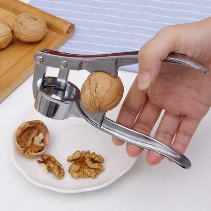 Stainless Steel Garlic Press Crusher & Mincer, Manual Garlic Smasher Squeezer Kitchen Grinding Tool