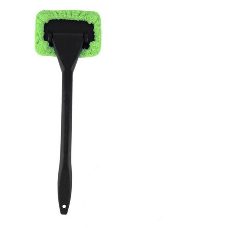 Car Window Cleaner Brush Kit – Windshield Cleaning Wash Tool Set with Long Handle Interior Auto Glass Wiper