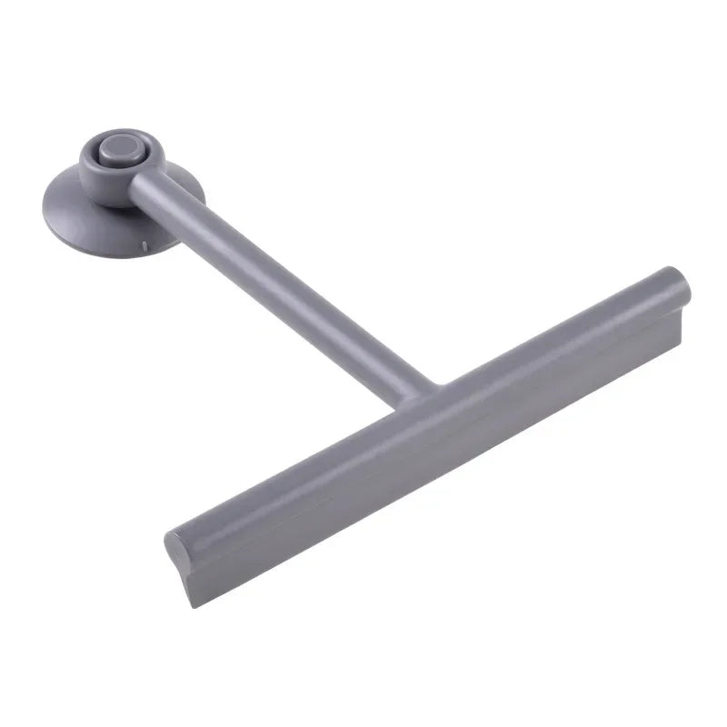 Shower Squeegee Window Glass Wiper – Silicone Scraper Cleaner Brush with Long Handle for Bathroom Mirrors