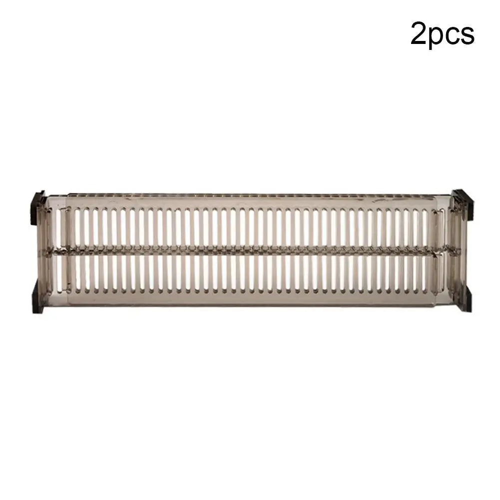 2pcs Adjustable Drawer Divider Clapboard, DIY Cabinet Partition Separator for Underwear, Socks & Household Storage