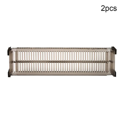 2pcs Adjustable Drawer Divider Clapboard, DIY Cabinet Partition Separator for Underwear, Socks & Household Storage