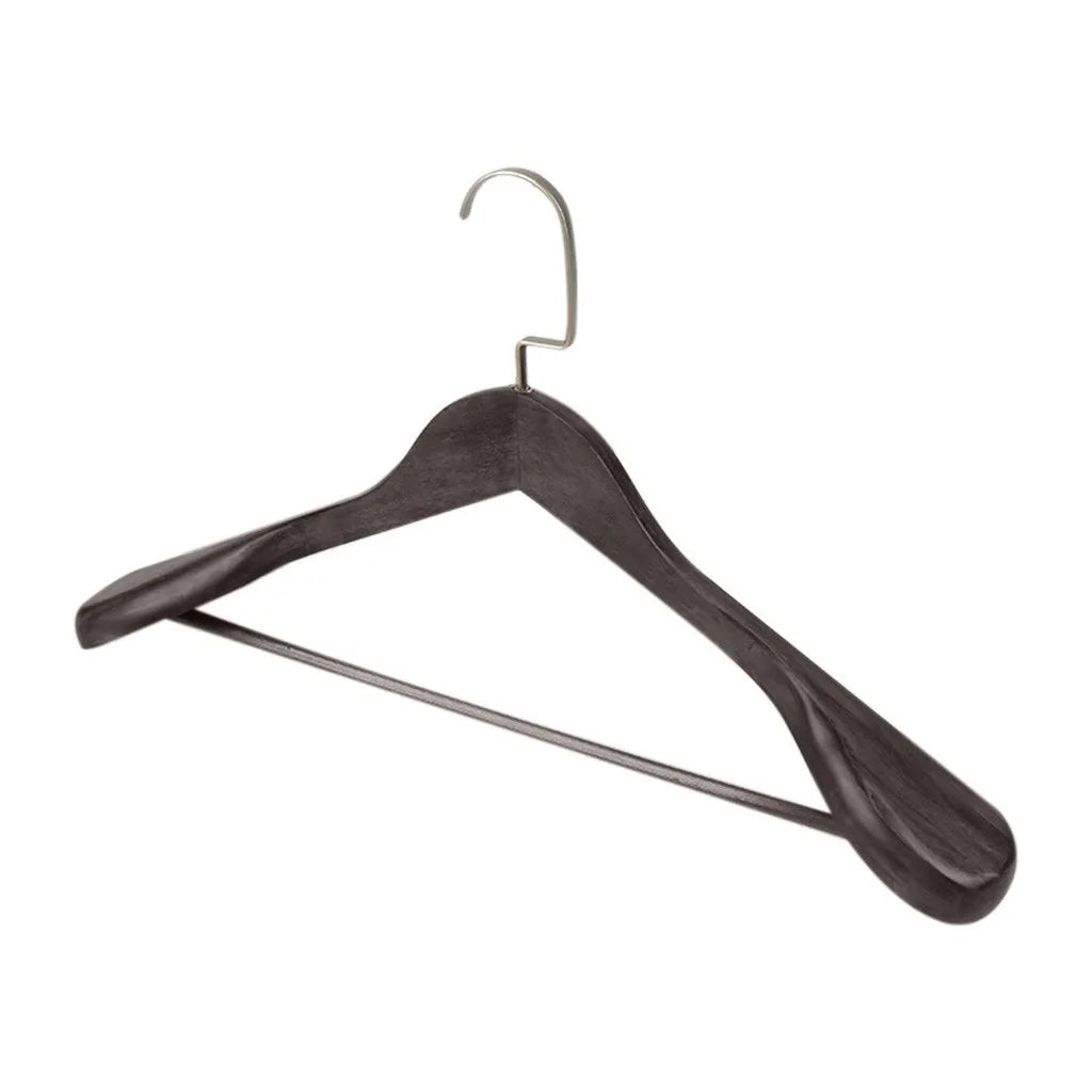 Wide Shoulder Wooden Clothes Hanger – Heavy-Duty Suit & Coat Hanger for Wardrobe Storage