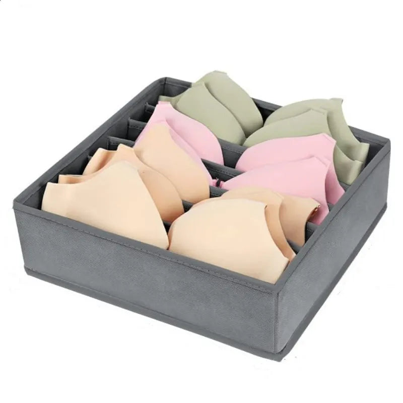 Underwear Drawer Organizer Box – Bra, Socks & Clothes Storage for Cabinet, Closet & Wardrobe