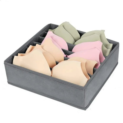 Underwear Drawer Organizer Box – Bra, Socks & Clothes Storage for Cabinet, Closet & Wardrobe