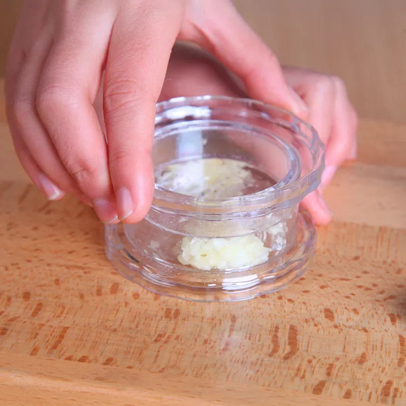 Multifunctional Manual Garlic Crusher, Twist Garlic Press & Chopper Kitchen Gadget for Home Cooking