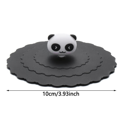 Cartoon Silicone Cup Cover 10cm – Cute Heat-Resistant Leak-Proof Sealed Lid Dustproof Suction Cup Tea Cover