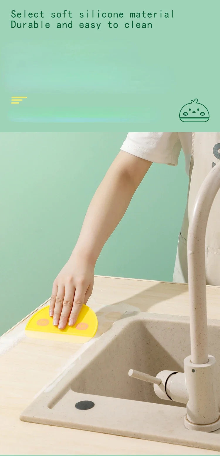 Soft Silicone Glass Wiper Scraper – Window & Mirror Cleaning Squeegee for Kitchen, Bathroom & Car
