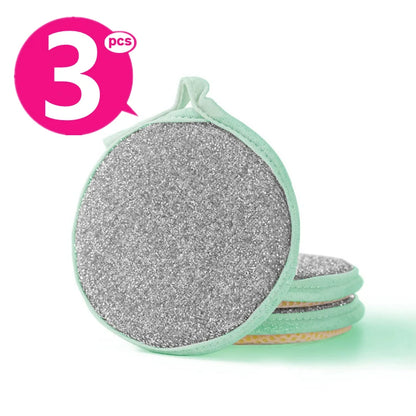 Double-Sided Dishwashing Sponge – Reusable Dish Wash Sponge for Pans, Pots, and Kitchen Cleaning