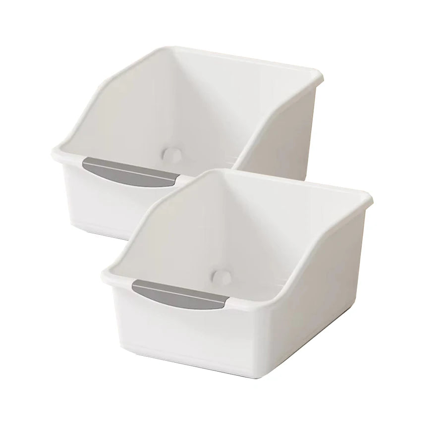 2/3PCS Plastic Under Sink Organizer with Wheels – Rolling Storage Bins for Kitchen Cabinet & Bottle Organization