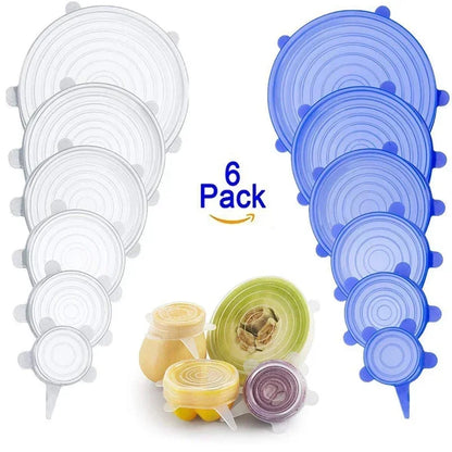 Silicone Stretch Lid – Reusable Food Cover Sealed Bowl Storage Kitchen Accessory