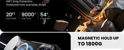 For iPhone 17 Pro Max Case 6.9" I-BLASON Are Flip Full-Body Magnetic Phone Case with Tempered Glass Screen Protector & Stand