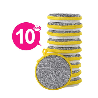 Double-Sided Dishwashing Sponge – Reusable Dish Wash Sponge for Pans, Pots, and Kitchen Cleaning